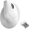 Keychron M5 Wireless Ergonomic Mouse, 8000Hz Tri-Mode 2.4 GHz/Bluetooth 5.1/Wired, PixArt 3950 Sensor, 30000 DPI, Ergonomic Lightweight Programmable Macro Button for Windows PC/Mac – White(White)
