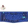 Keychron Q10 Wired Custom Mechanical Keyboard Knob Version, 75% Alice Layout QMK/VIA Programmable Macro with Hot-swappable Gateron G Pro Brown Switch Compatible with Mac Windows Linux (Blue)