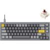 Keychron Q2 Wired Custom Mechanical Keyboard, QMK/VIA Programmable Macro, Full Aluminum, Hot-Swappable Gateron G Pro Brown Switch, 65% Layout Double Gasket Compatible with Mac and Windows – Grey