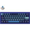 Keychron Q4 Wired Custom Mechanical Keyboard, 60% Layout QMK/VIA Programmable Macro with Hot-swappable Gateron G Pro Red Switch Double Gasket Compatible with Mac Windows Linux (Navy Blue)(Gateron G Pro Blue Switch)