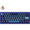 Keychron Q4 Wired Custom Mechanical Keyboard, 60% Layout QMK/VIA Programmable Macro with Hot-swappable Gateron G Pro Red Switch Double Gasket Compatible with Mac Windows Linux (Navy Blue)(Gateron G Pro Red Switch)