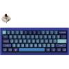 Keychron Q4 Wired Custom Mechanical Keyboard, 60% Layout QMK/VIA Programmable Macro with Hot-swappable Gateron G Pro Red Switch Double Gasket Compatible with Mac Windows Linux (Navy Blue)(Gateron G Pro Brown Switch)