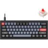 Keychron Q4 Wired Custom Mechanical Keyboard, 60% Layout QMK/VIA Programmable Macro with Hot-swappable Gateron G Pro Red Switch Double Gasket Compatible with Mac Windows Linux (Black)(Hot-swap Gateron G Pro Red Switch)