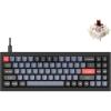 Keychron Q7 Wired Custom Mechanical Keyboard, 70% Layout QMK/VIA Programmable Macro with Hot-swappable Gateron G Pro Brown Switch Double Gasket Compatible with Mac Windows Linux (Black – New)(Hot-swap Gateron G Pro Brown Switch)