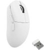 LEMOKEY G1 8K Wireless Bluetooth 5.1/2.4 GHz/Wired Optical Mouse, Ultra-Lightweight 55g Programmable PixArt 3395 Sensor with up to 26,000/30000 DPI/ 650/750 IPS for Windows Mac Linux – White(White)