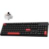 LEMOKEY X3 Wired Mechanical Gaming Keyboard, 100% Layout with QMK/VIA Programmable Keyboard, Red Switch，Red Backlit for Windows(Keychron Mechanical Brown Switch)