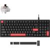 LEMOKEY X5 Wired Gaming LED Backlight QMK/Launcher Mechanical Keyboard for Windows/Linux, Customize keymaps, Double-Shot keycaps, Keychron Mechanical Brown Switch, Perfect for Both Gaming and Work(Keychron Mechanical Brown Switch)