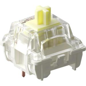 Gateron Jupiter Switch Set – 110PCS Banana Tactile Mechanical Switches, 59gf, 3.4mm Travel, Gentle Sound, Pre-Lubed, Two-Stage Spring, 5-Pin, SMD-LED Compatible, for Gaming & Office Keyboards