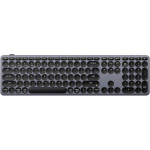 Keychron B5 Pro Ultra-Slim 2.4 GHz Bluetooth Keyboard Wireless 100% Full-Size 548g Lightweight Launcher Support with 300 Hours Battery Life Compatible for Mac Windows Linux – Space Gray(Space Gray)