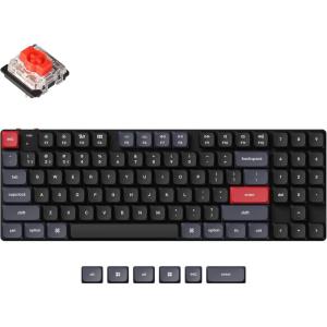 Keychron K13 Pro QMK/VIA Wireless Mechanical Keyboard TKL Layout with Numpad Custom Programmable Macro RGB Backlit Ultra-Slim with Low-Profile Gateron Red Switch Compatible with Mac Windows Linux