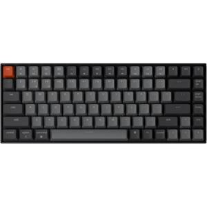 Keychron K2 75% Layout Bluetooth Wireless Mechanical Keyboard K Pro Brown Switch/White LED Backlit/USB C/Anti Ghosting/N-Key Rollover, 84 Keys Gaming Keyboard for Mac Windows-Version 2(Keychron Silent K Pro Red Switch)