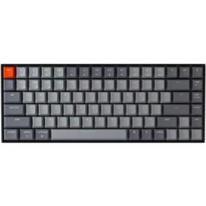 Keychron K2 75% Layout Bluetooth Wireless Mechanical Keyboard K Pro Brown Switch/White LED Backlit/USB C/Anti Ghosting/N-Key Rollover, 84 Keys Gaming Keyboard for Mac Windows-Version 2(Brown Switch)