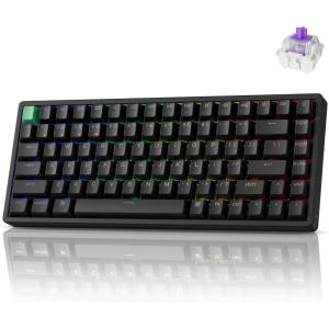 Keychron K2 HE Rapid Trigger Wireless Custom Mechanical Keyboard with Hall Effect Gateron Double-Rail Magnetic Switch, QMK 2.4 GHz Bluetooth 5.2 RGB Compatible with Mac Windows Linux – Aluminum