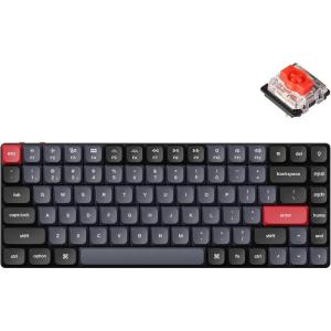 Keychron K3 Pro Wireless Custom Mechanical Keyboard, 75% Layout QMK/VIA Programmable Bluetooth/Wired RGB Ultra-Slim with Hot-swappable Gateron Low-Profile Red Compatible with Mac Windows Linux(Hot-swap Low Profile Gateron Red Switch)