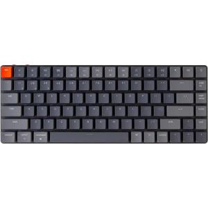 Keychron K3 Ultra-Slim 75% Layout RGB Backlit Wireless Bluetooth/Wired USB Mechanical Keyboard, Hot-Swappable Low-Profile Keychron Optical Brown Switch 84-Key Gaming Keyboard for Mac Windows-Version 2(Low-Profile Keychron Optical Brown Switch)