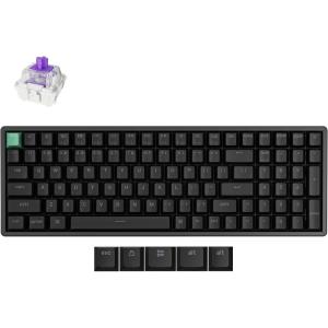 Keychron K4 HE 96% Wireless RGB Hall Effect Keyboard, Gateron Magnetic Switch, Analog Mode & Rapid Trigger, QMK/VIA, 2.4GHz/BT5.2/USB-C, Multitasker for Mac/Windows/Linux, Aluminum Frame – Black(Standard Version Black)