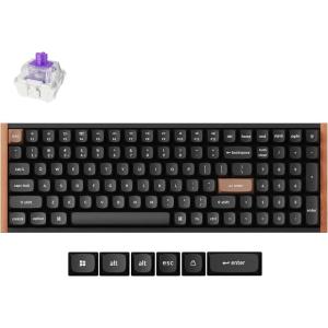 Keychron K4 HE 96% Wireless RGB Hall Effect Keyboard, Gateron Magnetic Switch, Analog Mode & Rapid Trigger, QMK/VIA, 2.4GHz/BT5.2/USB-C, Multitasker for Mac/Windows/Linux, Aluminum Frame – Black(Special Edition Black)