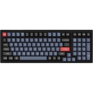 Keychron K4 Pro Custom Wireless Mechanical Keyboard, 96 Keys Hot-swappable QMK/VIA Programmable Macro with K Pro Brown Switch RGB Backlit Compatible Mac Windows Linux – Black(Keychron K Pro Silent Red Switch)