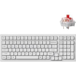 Keychron K4 Pro QMK/VIA Custom Wireless Mechanical Keyboard, Programmable Hot-swappable 100 Keys, RGB Backlight Wired Gaming Keyboard with K Pro Brown Switches for Mac/Windows/Linux(Red Switch)