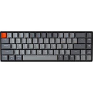 Keychron K6 Hot Swappable Wireless Bluetooth 5.1/Wired Mechanical Gaming Keyboard, 65% Compact 68-Key RGB LED Backlight/Gateron G Pro Blue Switch/Rechargeable Battery Compatible with Mac Windows(Gateron G Pro Red Switch)
