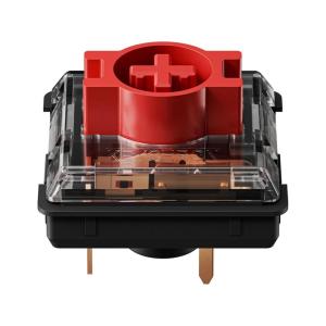 Keychron Milk POM Low-Profile Banana Switches 110pcs – Pre-Lubed Tactile Mechanical Keyboard Switch Set, Smooth & Duable Full POM Housing & Stem, 57gf Actuation Force, Hot-Swap, Dustproof Wall(Red Linear Switches)