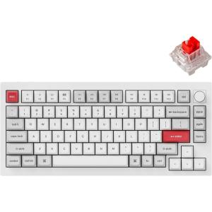 Keychron Q1 Pro Wireless Custom Mechanical Keyboard, QMK/VIA Programmable Full Aluminum 75% Layout Bluetooth/Wired RGB with Hot-swappable Keychron K Pro Brown Switch Compatible with Mac Windows Linux(Hot-swap Keychron K Pro Red Switch)