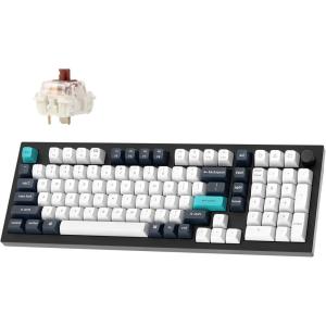 Keychron Q5 Max Wireless Custom Mechanical Keyboard, 2.4 GHz Bluetooth QMK Full Aluminum 96% Layout RGB with Hot-swappable Gateron Brown Switch Compatible with Mac Windows Linux(Hot-swap Gateron Jupiter Brown Switch)