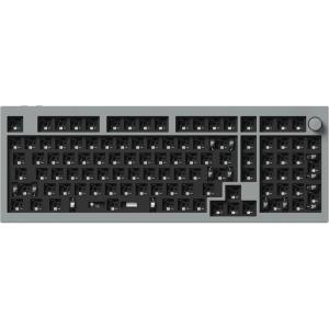 Keychron Q5 Pro Custom Wireless QMK/VIA Mechanical Keyboard Barebone, 96% Layout with Programmable Knob Double-Gasket Design, Hot-Swappable RGB Backlit Compatible with Mac Windows Linux – Gray(Gray)
