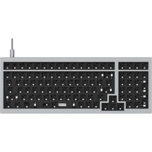 Keychron Q5 Wired Custom Mechanical Keyboard Full Aluminum Barebone Version, Hot-Swappable 96% Layout, Double-Gasket DIY Kit, QMK/VIA Programmable Macro Compatible with Mac Windows Linux – Blue(Grey)