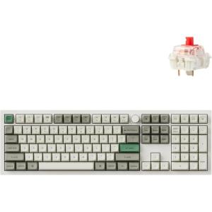 Keychron Q6 Max QMK/VIA Bluetooth Wireless /2.4 GHz/USB-C Wired Custom Mechanical Keyboard, Full Size Programmable Knob RGB Backlit Hot-Swappable Gateron Red Switch for Mac Windows Linux – White(Hot-swap Red Switch)