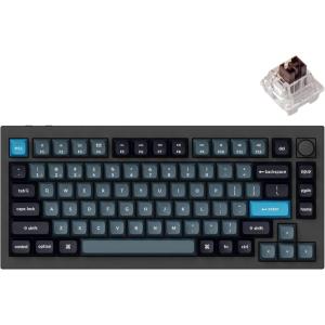 Keychron Q1 Pro Wireless Custom Mechanical Keyboard, QMK/VIA Programmable Full Aluminum 75% Layout Bluetooth/Wired RGB with Hot-swappable Keychron K Pro Banana Switch Compatible with Mac Windows Linux(Hot-swap Keychron K Pro Brown Switch)