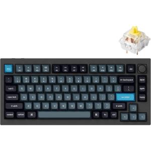 Keychron Q1 Pro Wireless Custom Mechanical Keyboard, QMK/VIA Programmable Full Aluminum 75% Layout Bluetooth/Wired RGB with Hot-swappable Keychron K Pro Banana Switch Compatible with Mac Windows Linux(Hot-swap Keychron K Pro Banana Switch)