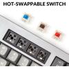 Keychron Q3 Wired Custom Mechanical Keyboard Knob Version, TKL Tenkeyless QMK/VIA Programmable Macro with Hot-swappable Gateron G Pro Blue Switch Double Gasket Compatible with Mac Windows Linux (Grey)(Hot-swap Gateron G Pro Blue Switch)