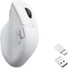 Keychron M6 All Silent Wireless Gaming Optical Mouse, Tri-Mode 2.4 GHz/Bluetooth 5.3/Wired, PixArt 3395 Sensor, 26000 DPI, Ergonomic Lightweight Programmable Macro Button for Windows PC/Mac – Black(White)
