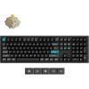 Keychron Q6 Ultra Wireless Mechanical Keyboard 8K Polling Rate, 2.4 GHz/Bluetooth/Wired Full-Size Custom RGB, Hot-Swappable Silk POM Red Switch for Mac Windows Linux – Aluminum Black(Banana Switch)