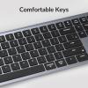 Keychron B6 Pro Ultra-Thin Wireless Keyboard, Full-Size ZMK with Numeric Keypad Quiet Typing, 2.4 GHz/Bluetooth 5.2/Wired Connection Long Battery Life, Compatible with Mac Windows Linux – Ivory White(Space Gray)