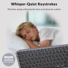 Keychron B6 Pro Ultra-Thin Wireless Keyboard, Full-Size ZMK with Numeric Keypad Quiet Typing, 2.4 GHz/Bluetooth 5.2/Wired Connection Long Battery Life, Compatible with Mac Windows Linux – Ivory White(Space Gray)