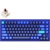Keychron Q1 RGB Wired Custom Mechanical Keyboard, 75% Layout QMK/VIA Programmable Macro with Hot-swappable Gateron G Pro Brown Switch Double Gasket Compatible with Mac Windows Linux (Blue) -Version 2(Blue（Gateron G Pro Brown Switch）)