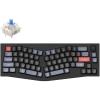 Keychron Q8 Wired Custom Mechanical Keyboard with Knob, 65% Alice Layout QMK/VIA Programmable, Hot-swappable Gateron G Pro Red Switch, Double Gasket Compatible with Mac Windows Linux (Black)(Hot-swap RGB Gateron G Pro Blue Switch)