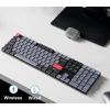 Keychron K5 Pro QMK/VIA Custom Wireless Mechanical Keyboard, Hot-Swappable Full Size Layout 108 Keys Programmable, Ultra-Slim RGB Low Profile Brown Switch, Bluetooth/USB-C for Mac Windows Linux