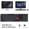 Keychron K5 Pro QMK/VIA Custom Wireless Mechanical Keyboard, Hot-Swappable Full Size Layout 108 Keys Programmable, Ultra-Slim RGB Low Profile Brown Switch, Bluetooth/USB-C for Mac Windows Linux