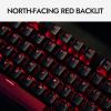 LEMOKEY X1 Wired Mechanical Keyboard, QMK Programmable TKL Layout with Pre-Lubed Tactile Switch, North-Facing Red Backlit NKRO Compatible with Windows(KEYCHRON Mechanical Brown Switch)