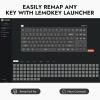 LEMOKEY X1 Wired Mechanical Keyboard, QMK Programmable TKL Layout with Pre-Lubed Tactile Switch, North-Facing Red Backlit NKRO Compatible with Windows(KEYCHRON Mechanical Brown Switch)