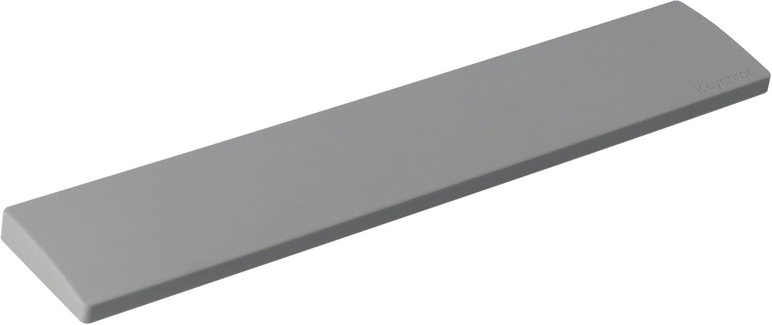 imageKeychron Gray Silicone Palm Rest 1713 Wrist Rest for FullSize Mechanical Keyboards Fits K10 C2 C2 Pro Ergonomic Wrist Support for Typing Comfort amp Pain ReliefGray