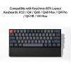 Ergonomic Silicone Wrist Rest for Keychron K12 / Q4 / Q60 / Q60 Max / Q4 Pro / Q4 HE / V4 / V4 Max, 12.04″ Honeycomb Non-Slip Palm Rest, 60% Compact Mechanical Keyboard Support with Typing Pain Relief