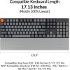 Keychron Gray Silicone Palm Rest – 17.13″ Wrist Rest for Full-Size Mechanical Keyboards, Fits K10 / C2 / C2 Pro – Ergonomic Wrist Support for Typing Comfort & Pain Relief(Gray)