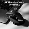 Keychron M6 8000 Hz Wireless Bluetooth 2.4 GHz/Wired Connection Mouse, Lightweight Body Programmable PixArt 3950 Sensor for Windows Mac Linux – Black(Black)