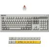 Keychron R6 Retro Wireless Mechanical Keyboard, 100% Full Size Hot Swappable RGB Super Banana Switch, QMK Tri-Mode(2.4 GHz/Bluetooth/Wired), Compatible with Mac PC Linux(Keychron Super Red Switch)
