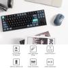 Keychron B33 Wireless Keyboard & BM25 Mouse Combo, 2.4 GHz/Bluetooth 5.2/Wired, 80% TKL Silent Portable Ergonomic Keyboard Adjustable DPI Mouse, Unifying Receiver for macOS Windows Linux