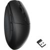 Keychron BM22 Wireless 2.4 GHz Mouse, Launcher Support PAW3212 Sensor 76g Lightweight Ergonomic Design, 2400 DPI 1000 Hz Polling Rate Compatible for Mac Windows Linux(Black)